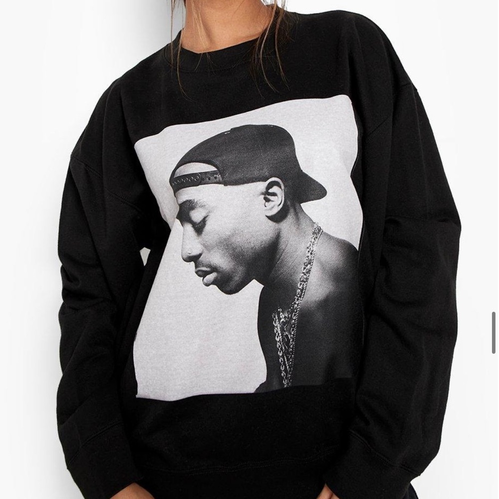Tupac License Oversized Sweater